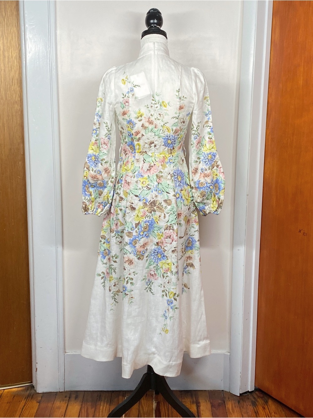 Zimmermann Matchmaker Floral Linen Midi Dress size 0/us size 4 - Picture 9 of 14